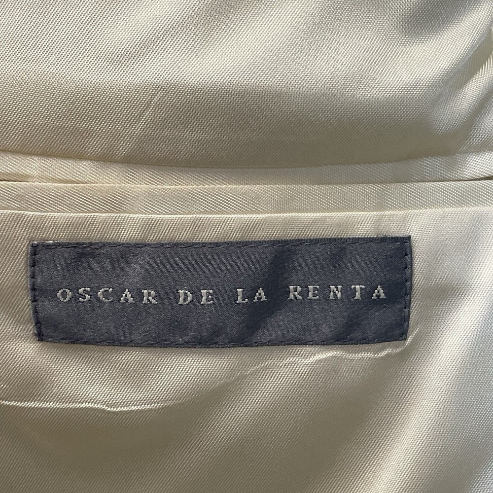 Vtg NWT Oscar De La Renta Mens 44L Blazer Beige Silk/Wool Bend Flex Fit 3-Button - Picture 12 of 16